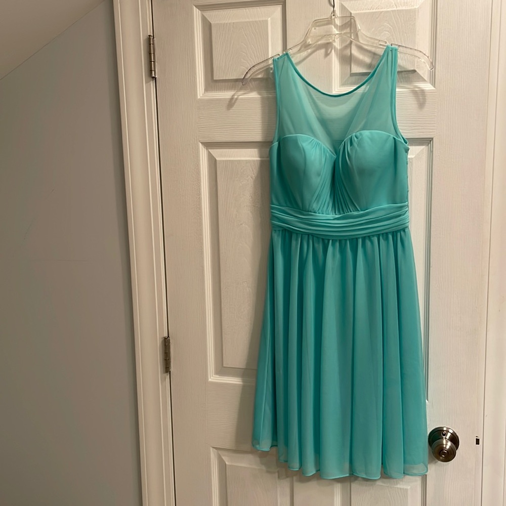 Light blue formal or homecoming dress